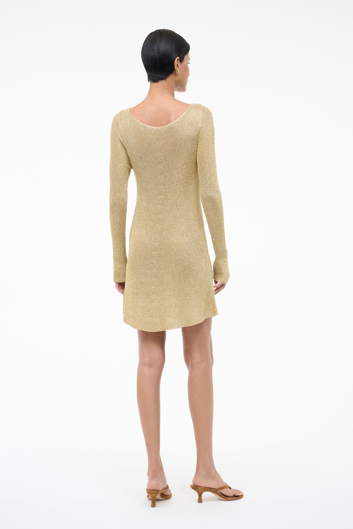 Nikitta Mini Dress Gold | STAUD Sale