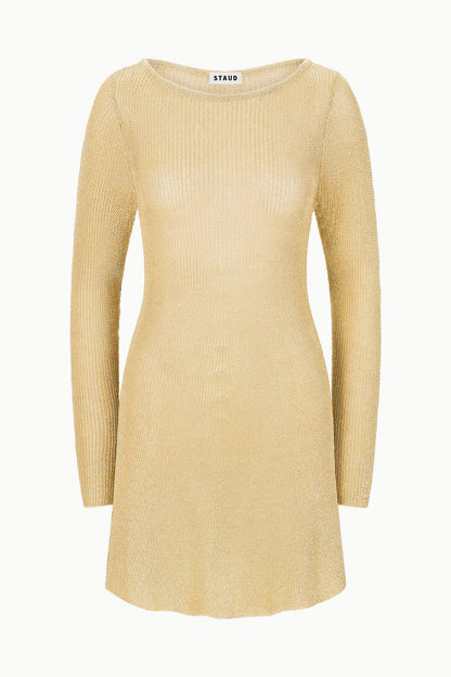 Nikitta Mini Dress Gold | STAUD Sale