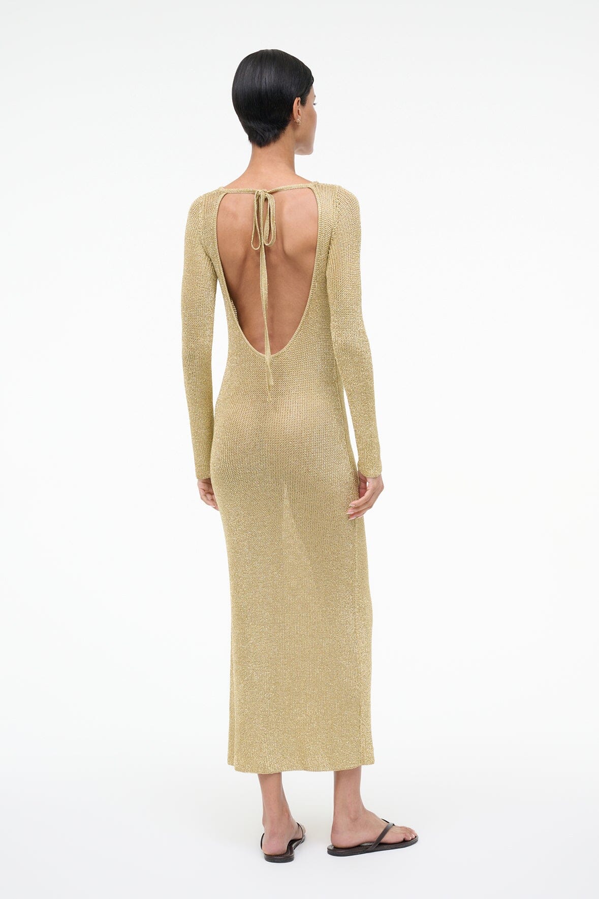 Nikitta Dress Gold | STAUD Hot Sale