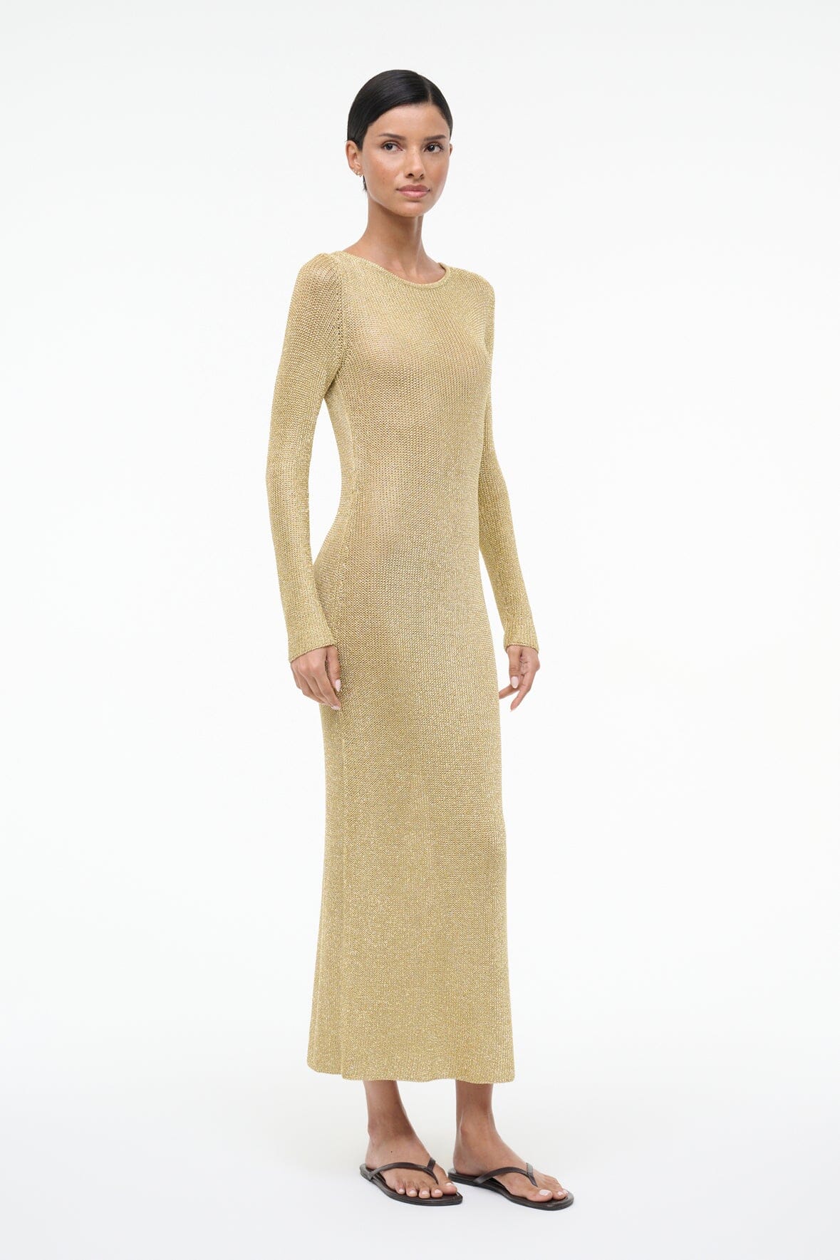 Nikitta Dress Gold | STAUD Hot Sale