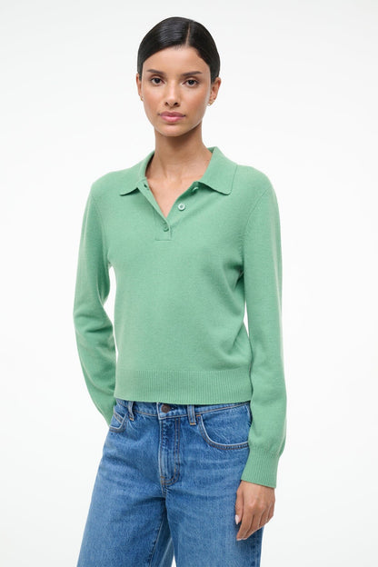 Gemma Cashmere Sweater Leaf | STAUD Great Value