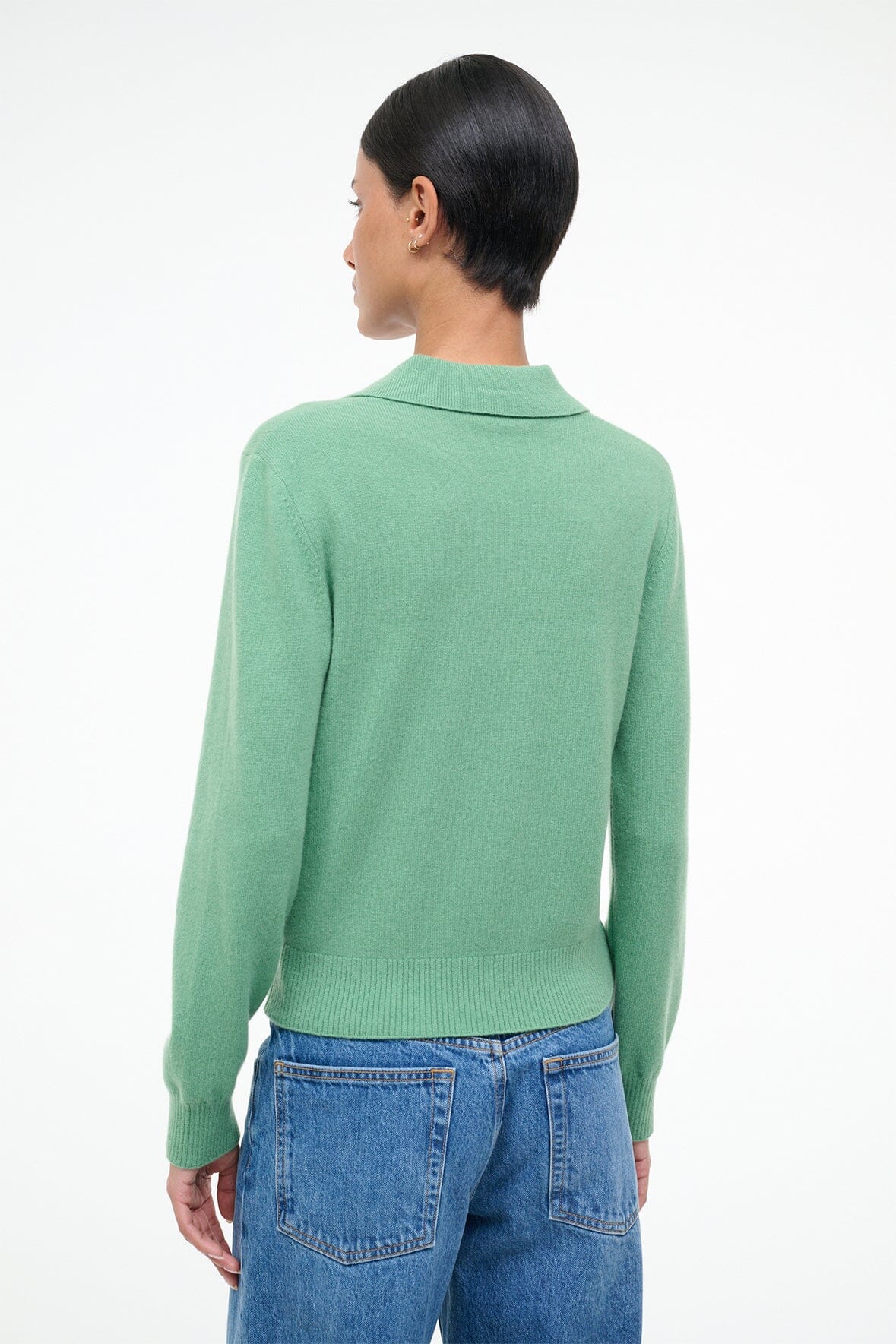 Gemma Cashmere Sweater Leaf | STAUD Great Value