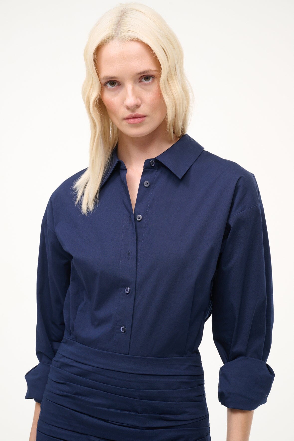 Indya Mini Dress Navy | STAUD Hot Sale