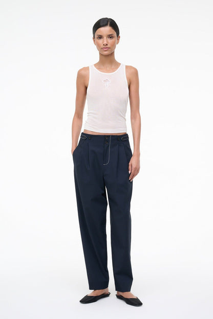 Heath Pant Navy | STAUD Smart Buy