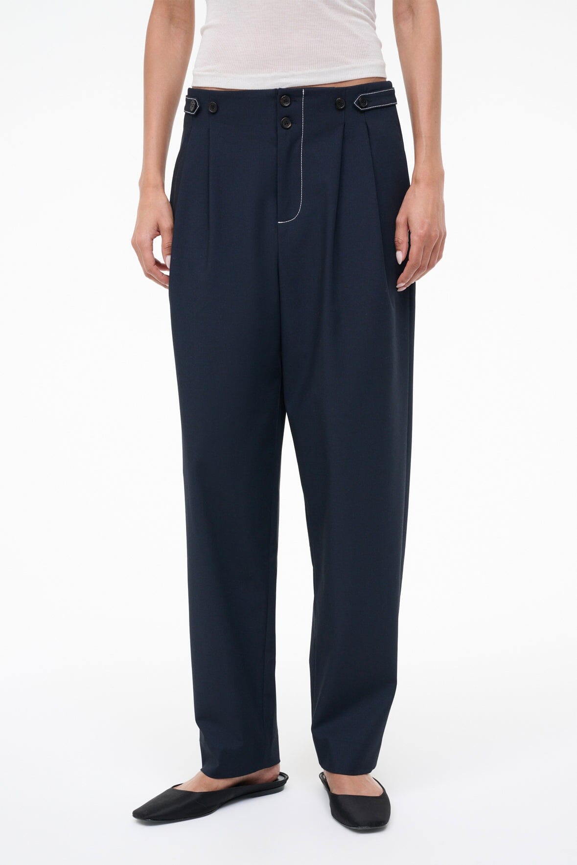 Heath Pant Navy | STAUD Smart Buy