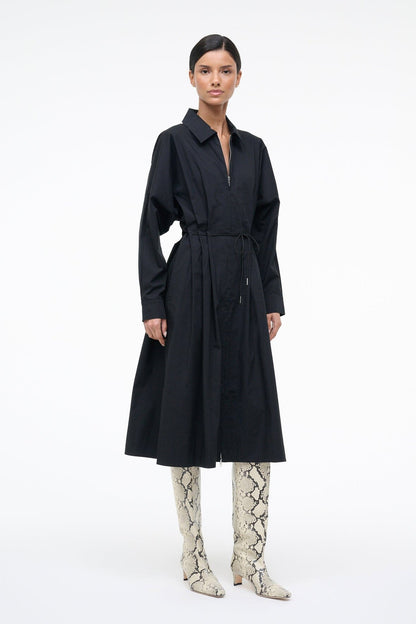 Chi Midi Dress Black | STAUD Latest