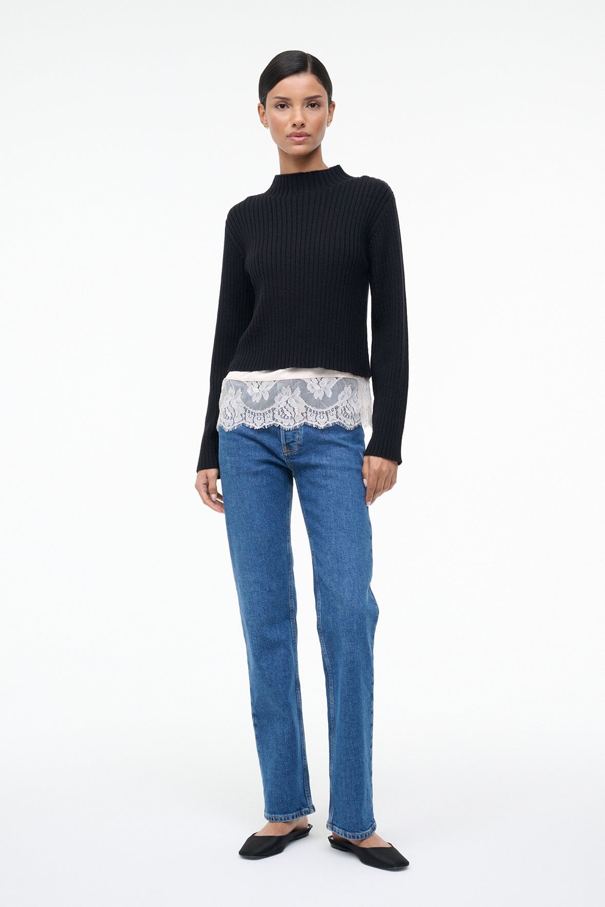 Willow Sweater Black | STAUD Best Price