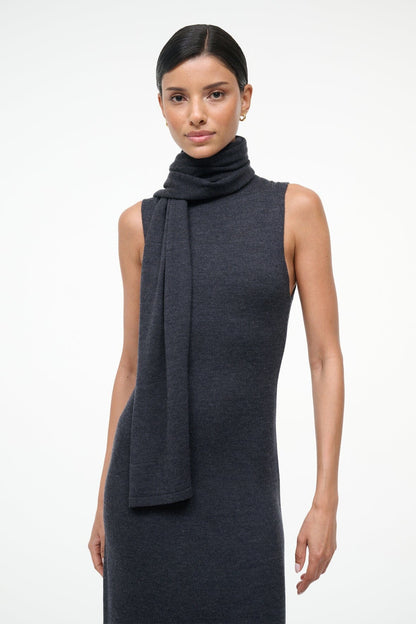 Canal Midi Dress Charcoal | STAUD Premium