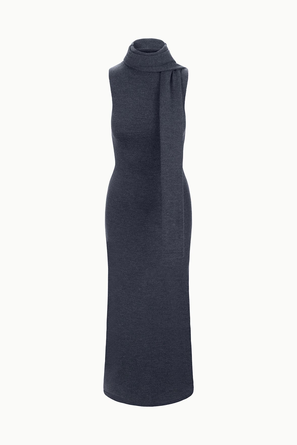 Canal Midi Dress Charcoal | STAUD Premium
