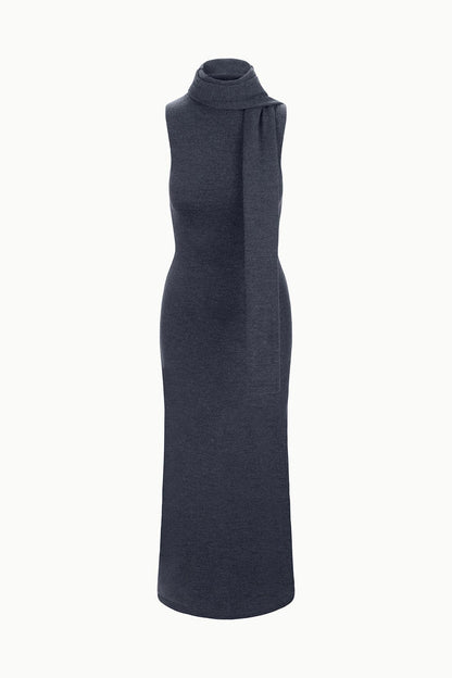 Canal Midi Dress Charcoal | STAUD Premium