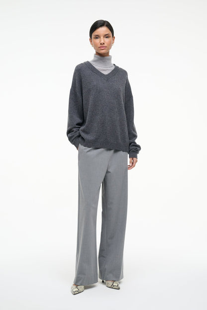 Doris Cashmere Sweater Charcoal | STAUD Latest