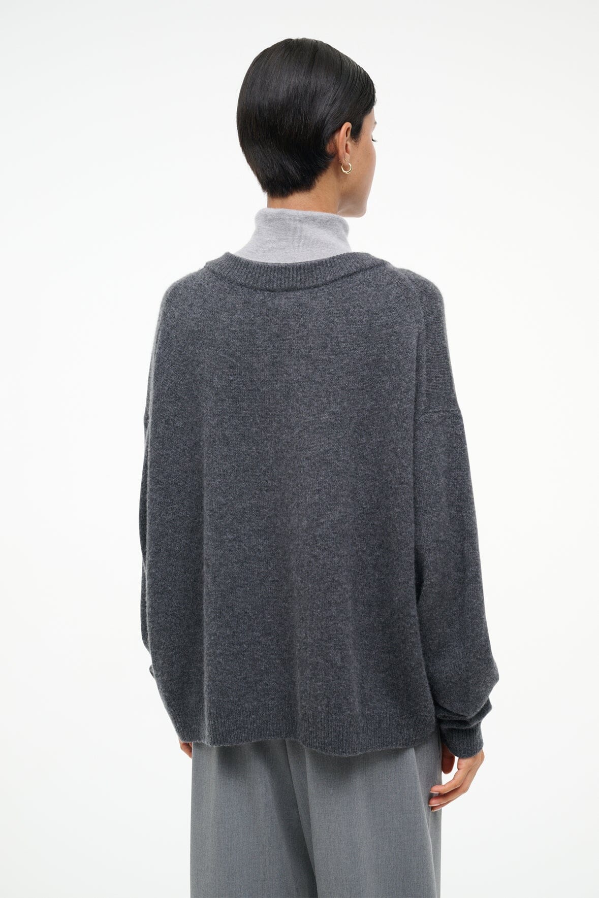 Doris Cashmere Sweater Charcoal | STAUD Latest