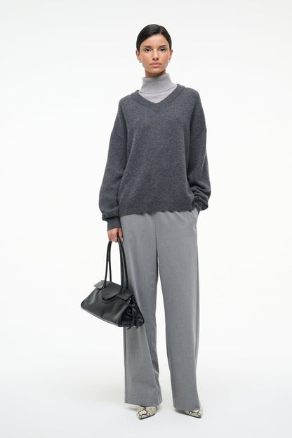 Doris Cashmere Sweater Charcoal | STAUD Latest