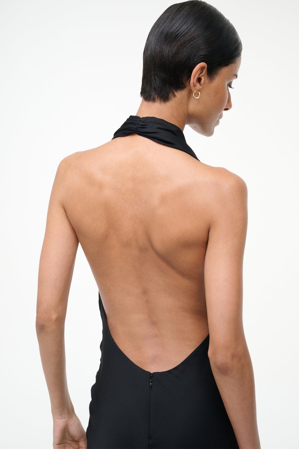 Poppi Silk Dress Black | STAUD Featured