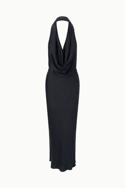 Poppi Silk Dress Black | STAUD Featured
