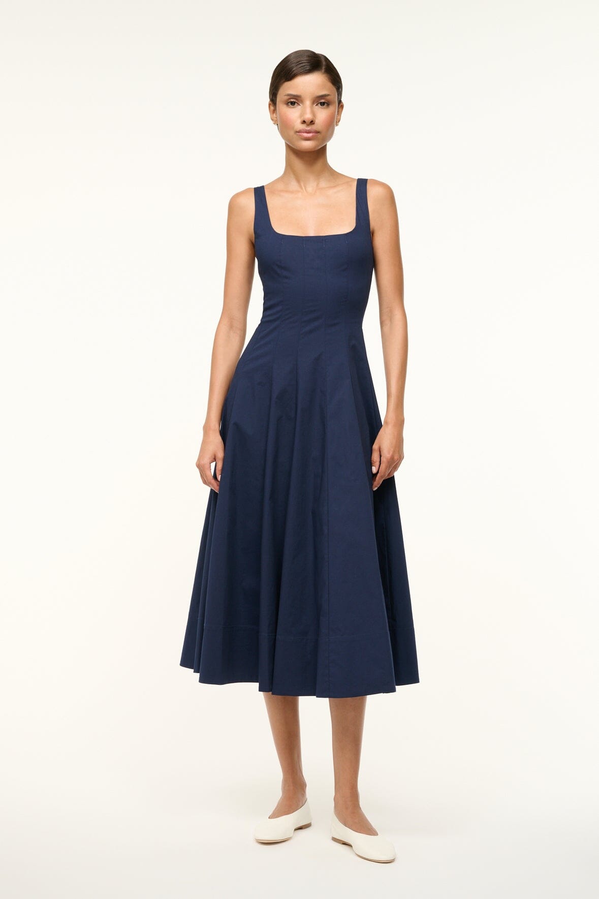 Wells Dress Navy 1 | STAUD Special Offer