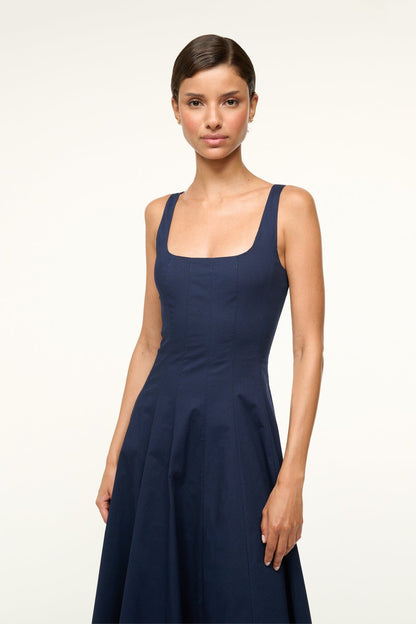 Wells Dress Navy 1 | STAUD Special Offer