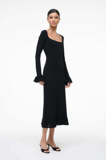 Shelley Dress Black | STAUD Quality