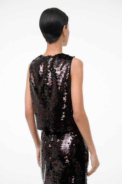 Seraphina Top Espresso Black | STAUD Essential
