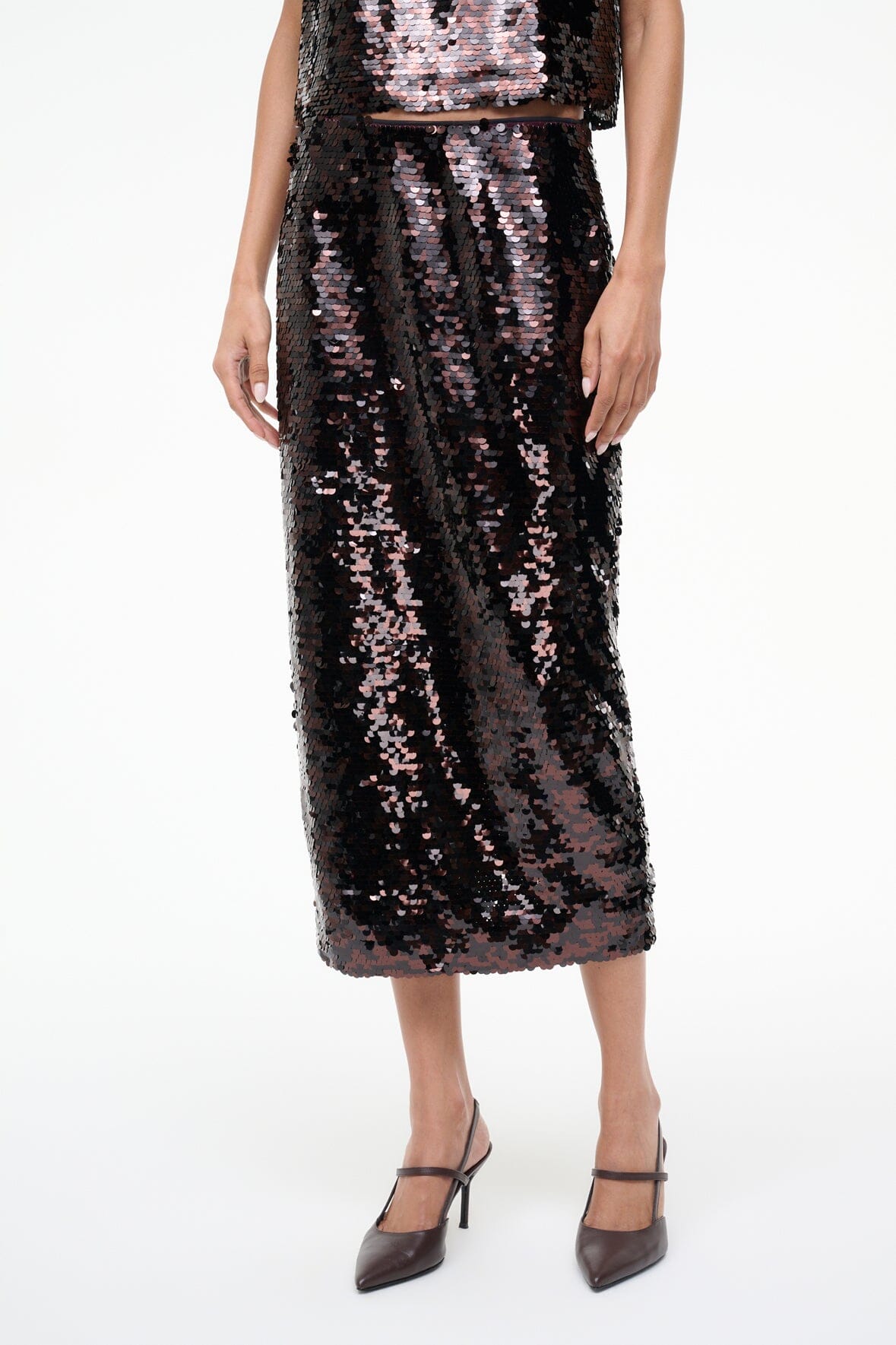 Ciara Skirt Espresso Black | STAUD Sale