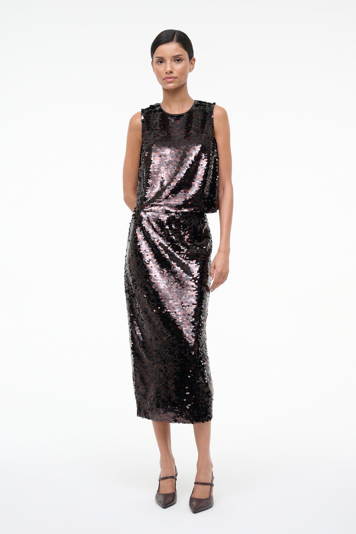 Ciara Skirt Espresso Black | STAUD Sale