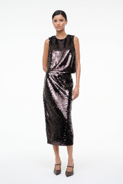Ciara Skirt Espresso Black | STAUD Sale