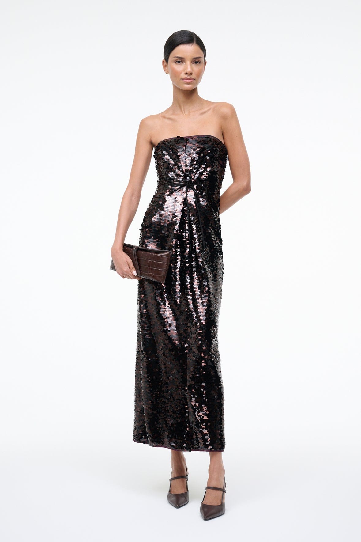 Cece Dress Espresso Black | STAUD Trending