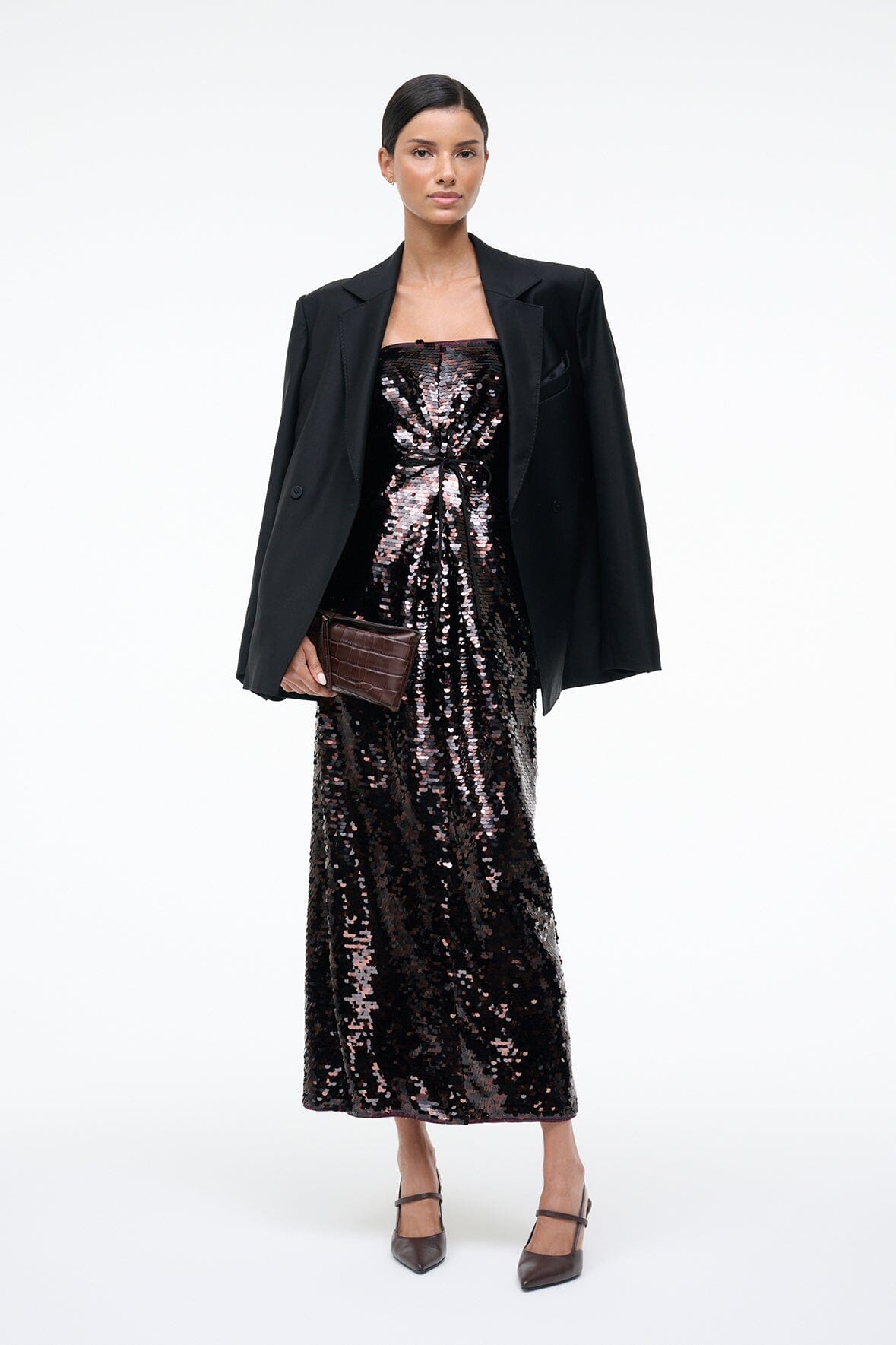 Cece Dress Espresso Black | STAUD Trending