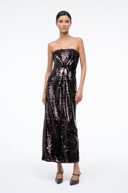 Cece Dress Espresso Black | STAUD Trending