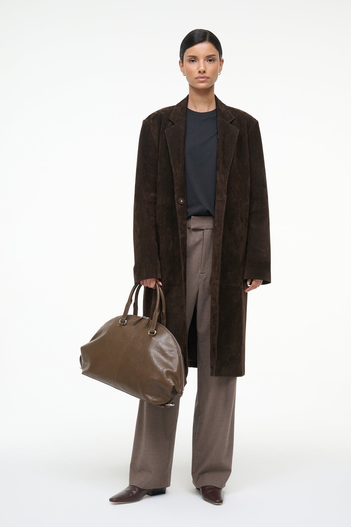 Sabine Suede Jacket Espresso | STAUD Trusted