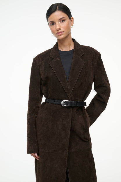 Sabine Suede Jacket Espresso | STAUD Trusted