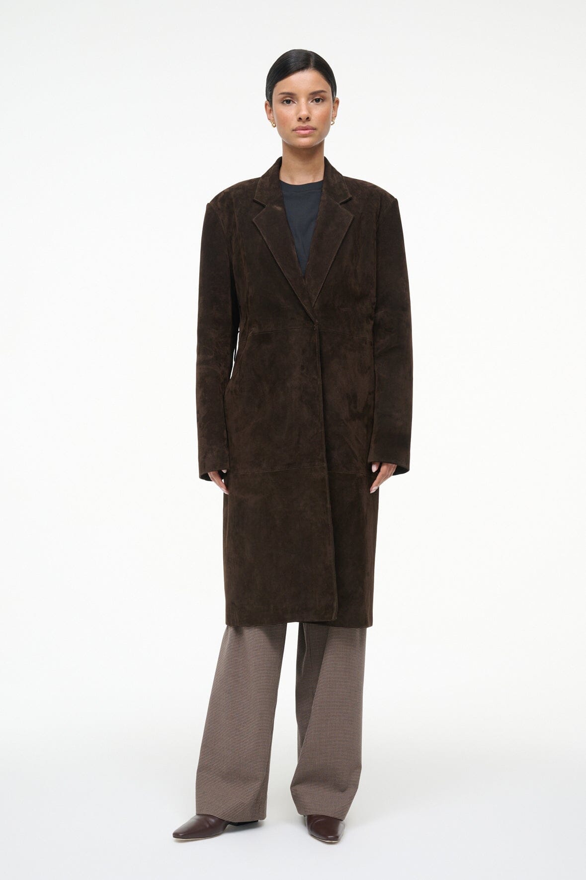 Sabine Suede Jacket Espresso | STAUD Trusted