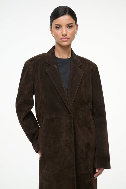 Sabine Suede Jacket Espresso | STAUD Trusted