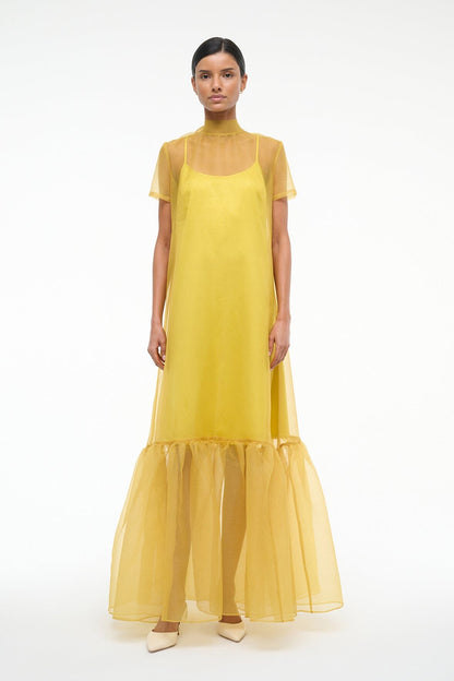 Calluna Dress Chartreuse | STAUD Hot Sale