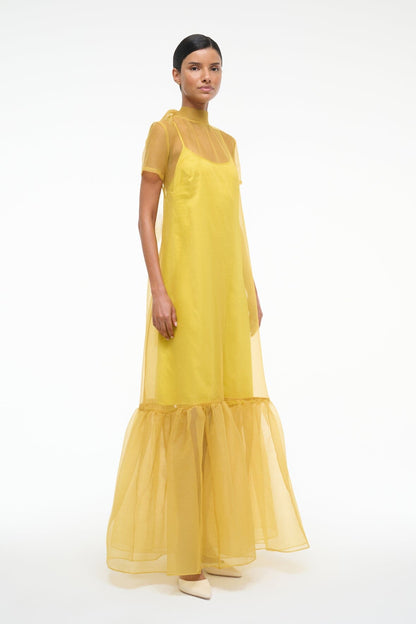 Calluna Dress Chartreuse | STAUD Hot Sale