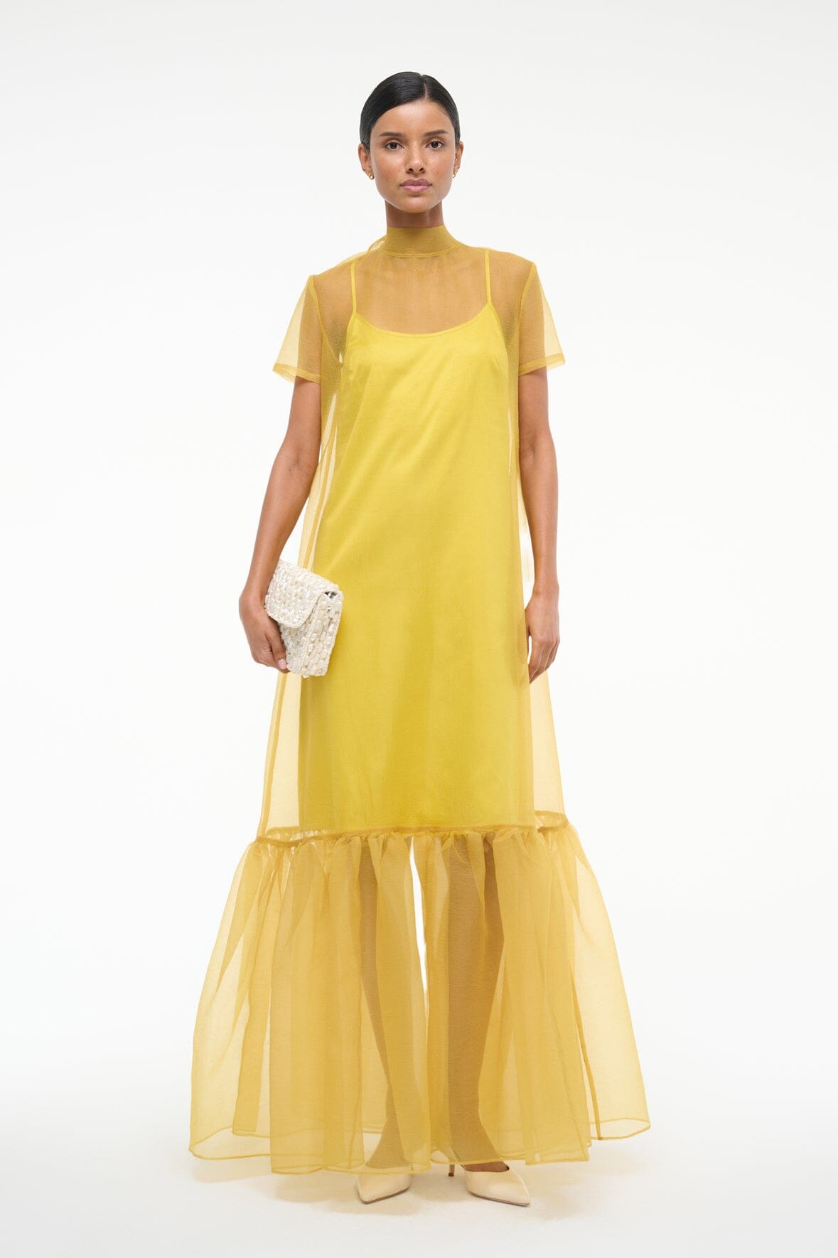 Calluna Dress Chartreuse | STAUD Hot Sale