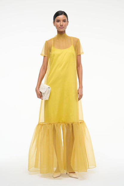 Calluna Dress Chartreuse | STAUD Hot Sale