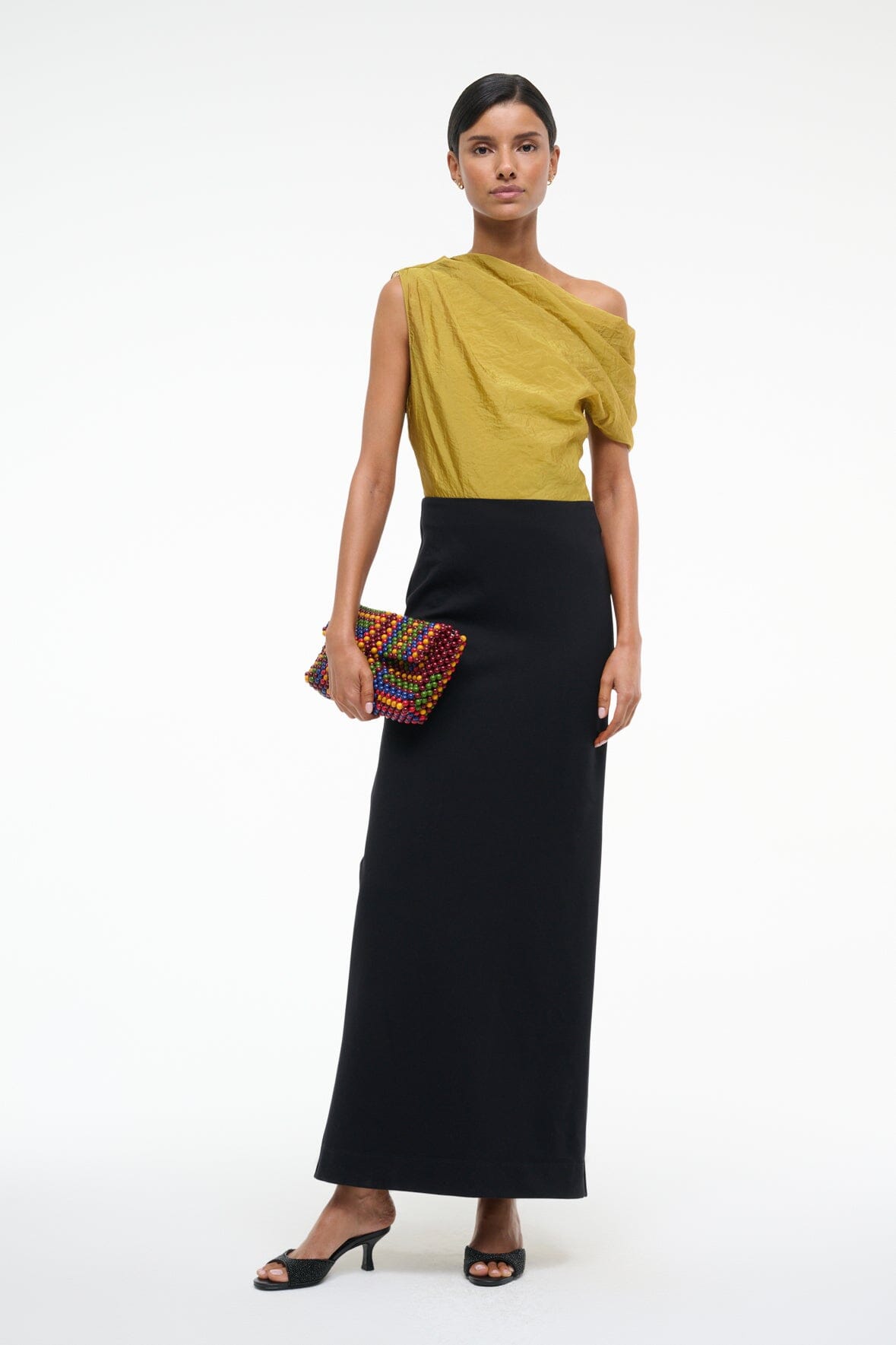 Topaz Dress Chartreuse/Black | STAUD Customer Favorite