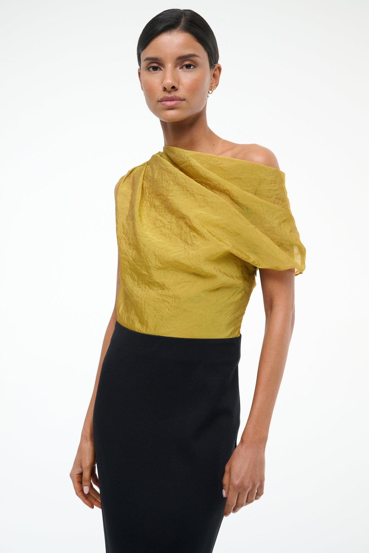 Topaz Dress Chartreuse/Black | STAUD Customer Favorite
