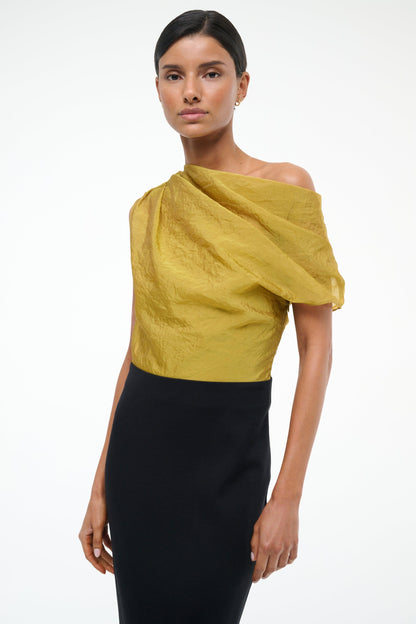 Topaz Dress Chartreuse/Black | STAUD Customer Favorite