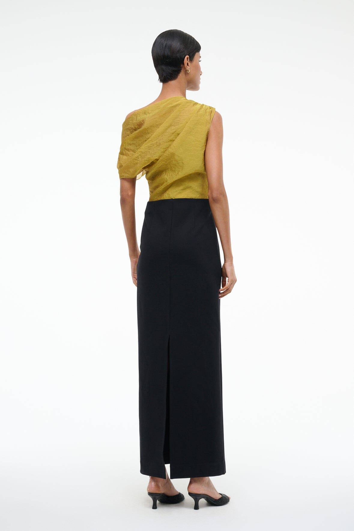 Topaz Dress Chartreuse/Black | STAUD Customer Favorite