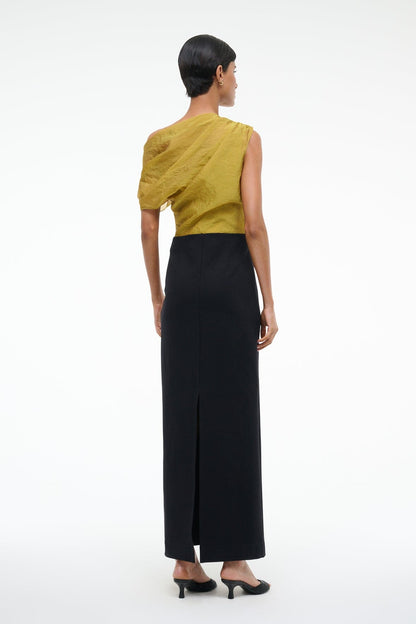 Topaz Dress Chartreuse/Black | STAUD Customer Favorite