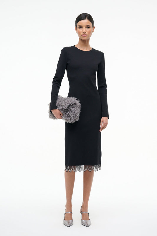 Hunter Dress Black | STAUD Essential