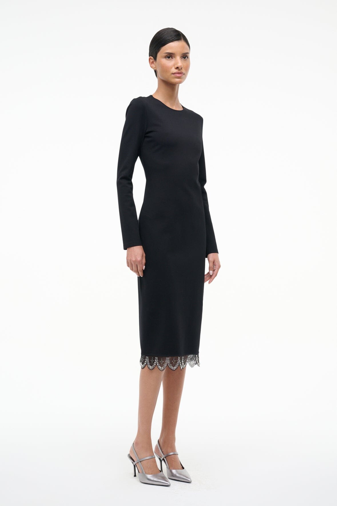 Hunter Dress Black | STAUD Essential