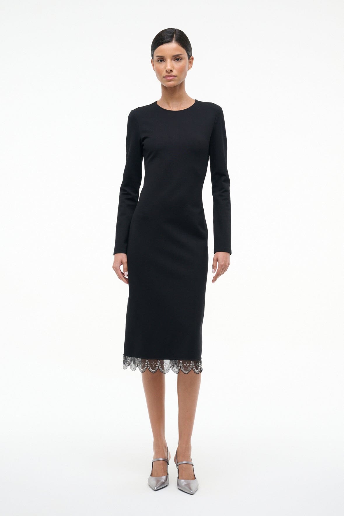 Hunter Dress Black | STAUD Essential