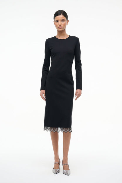 Hunter Dress Black | STAUD Essential