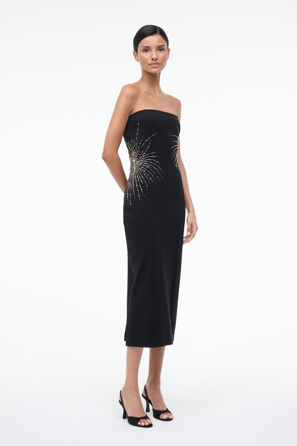 Britney Dress Firework | STAUD Essential