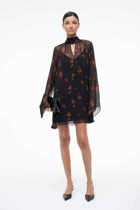 Esther Mini Dress Autumn Night | STAUD Everyday