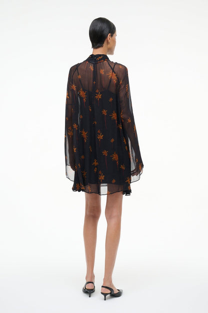 Esther Mini Dress Autumn Night | STAUD Everyday