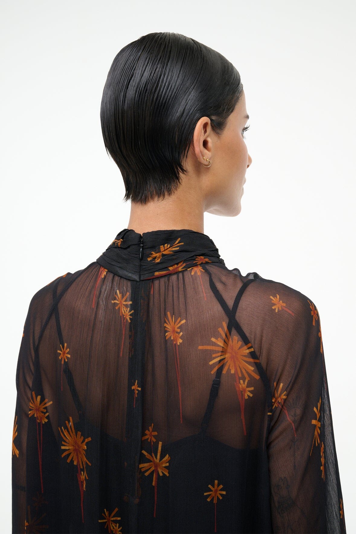 Esther Mini Dress Autumn Night | STAUD Everyday